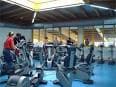Interior de la sala de fitness o gimnasio del Complexo Polideportivo de Elviña