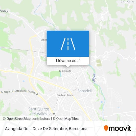 Cómo llegar a Avinguda De L'Onze De Setembre, Sabadell en tren o ...