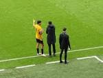 Raul Jimenez talks to Bruno Lage | Wolves vs Celta Vigo, pre… | Flickr