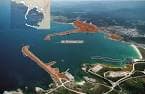 Vista aérea del complejo portuario de Ferrol-San Cibrao