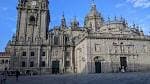 Fachada principal de la Catedral de Santiago de Compostela desde la Praza da Quintana