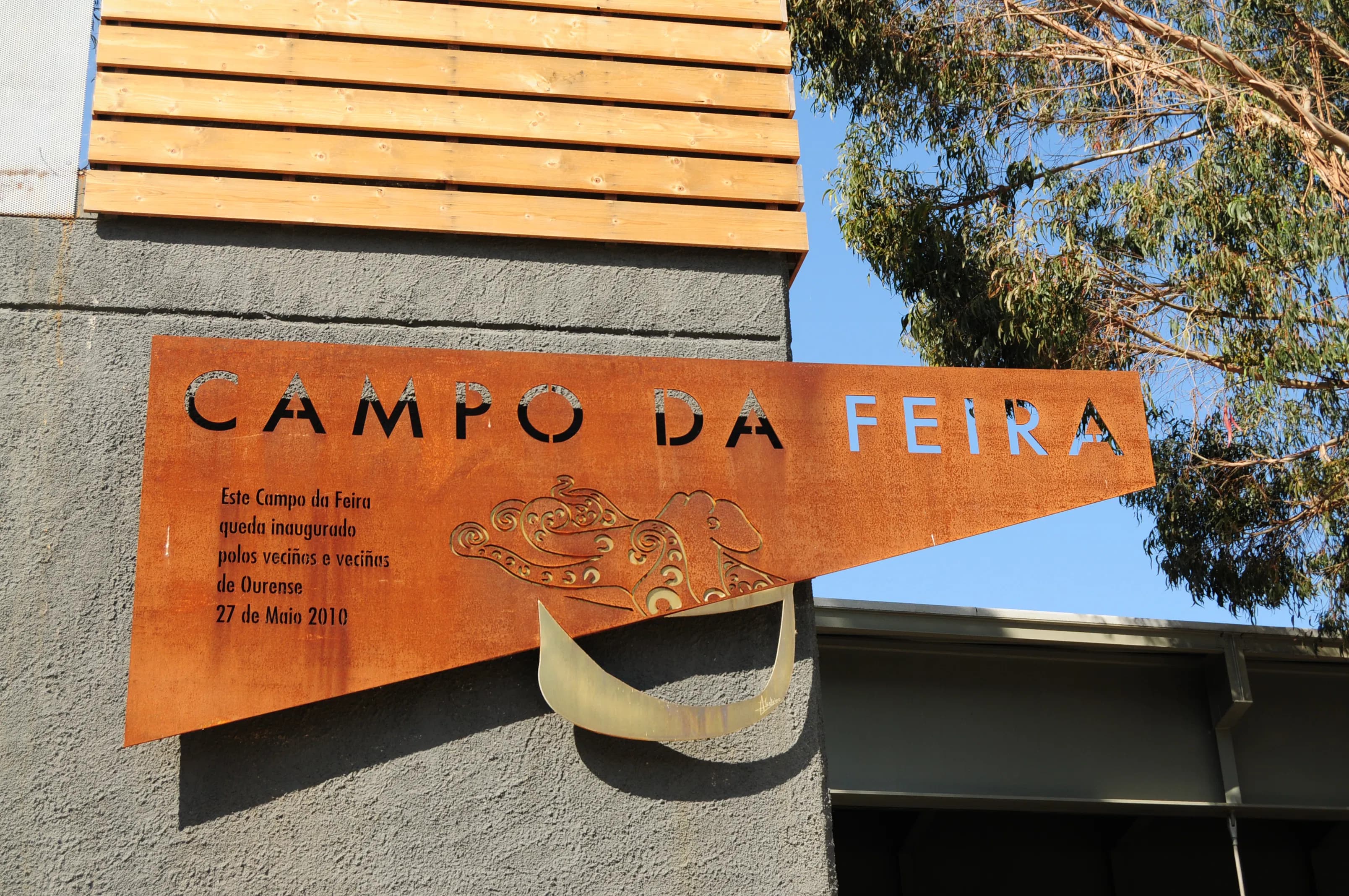 Cartel identificativo de Campo da Feira