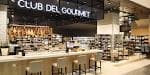 Barra y estanterías del Club del Gourmet
