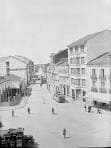 Antigua imagen en blanco y negro de la Avenida da Coruña