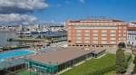 Vista aérea del hotel NH Collection A Coruña Finisterre y el puerto