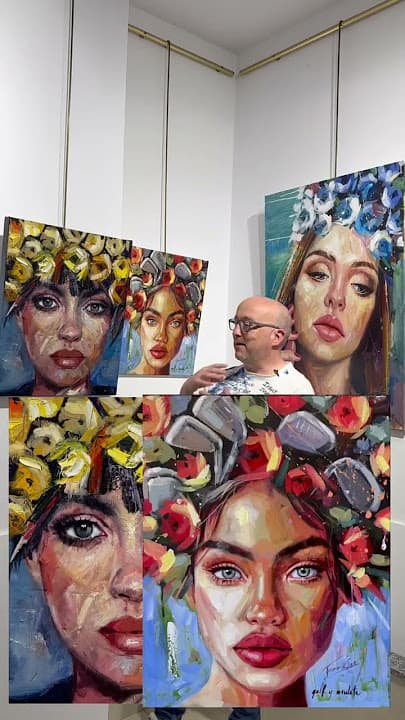 Exposición de retratos en la Galería Artbys