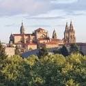 Panorámica de Santiago de Compostela con la Catedral y el paisaje urbano