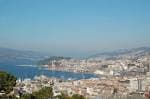 Vista panorámica de la ciudad y el puerto de Vigo desde la altura