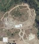 Vista aérea tipo mapa del yacimiento del Castro de Elviña