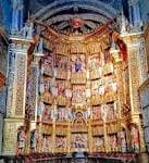 Detalle del retablo mayor de la Catedral de Ourense