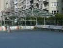 Estructura cubierta en la Plaza de Vigo, ideal para eventos al aire libre protegidos
