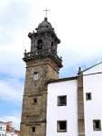 Primer plano del campanario del Convento de San Domingos en Betanzos