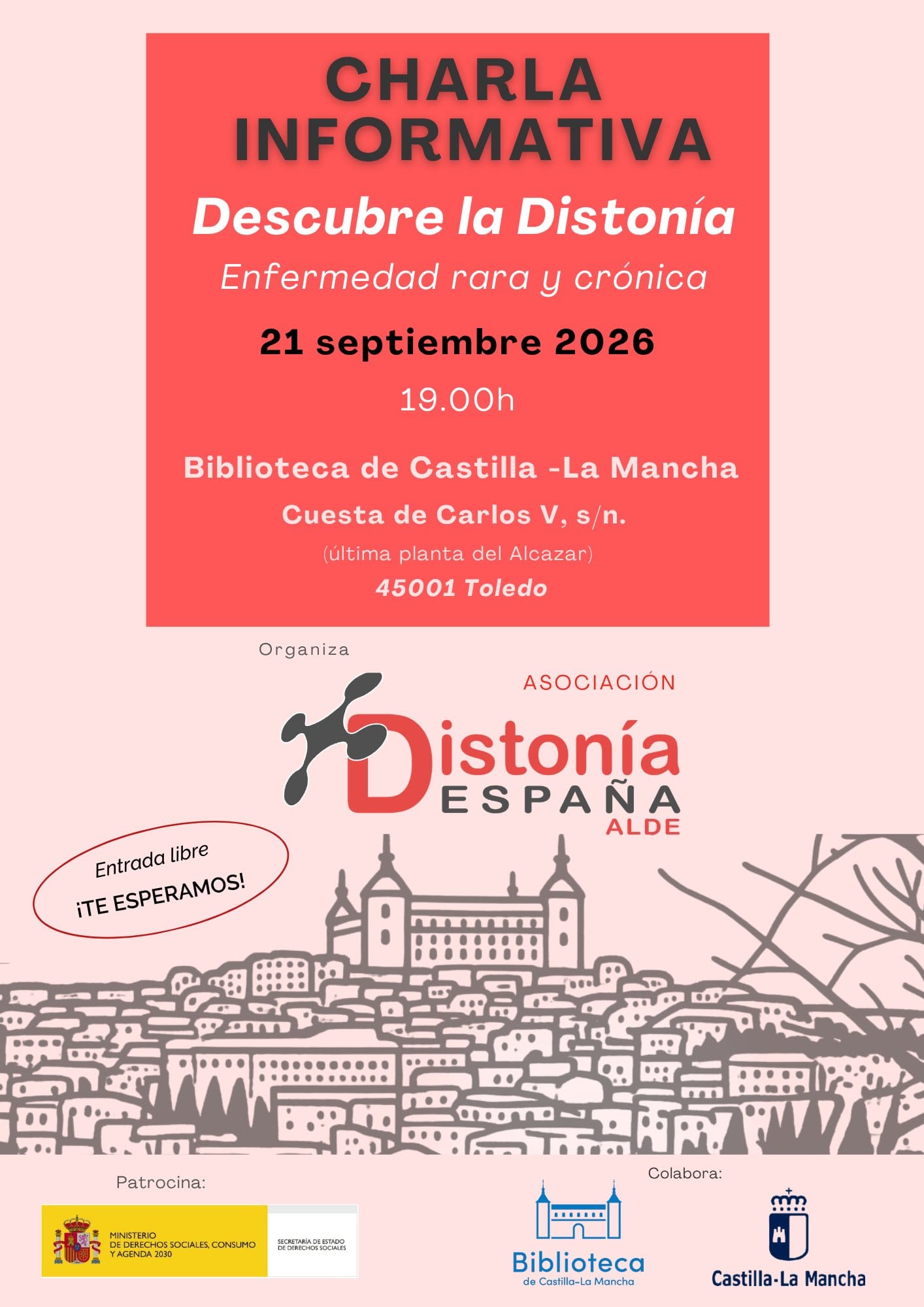 Descubre la distonía. Enfermedad rara y crónica