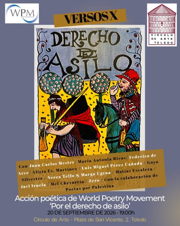Versos X Derecho de Asilo: poesía por la paz en Toledo