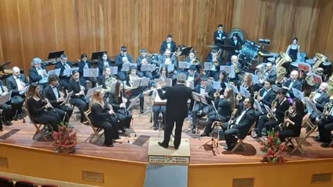 Concierto de la Agrupación Musical Atlántida de Matamá en Un mar de bandas