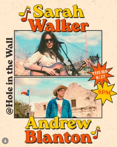 Songwriter's Happy Hour ft. Sarah Walker & guest Andrew Blanton