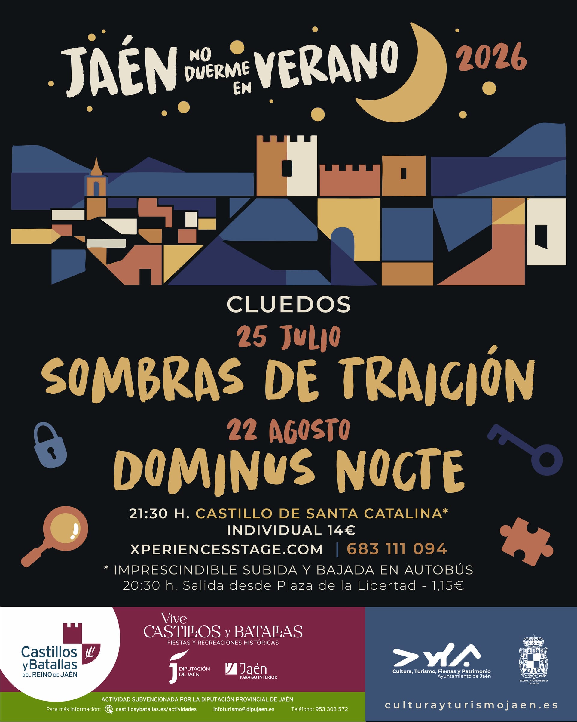 Jaén no duerme en verano: Cluedos - Sombras de traición