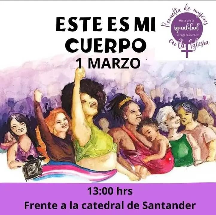 Concentración Revuelta de Mujeres en la Iglesia