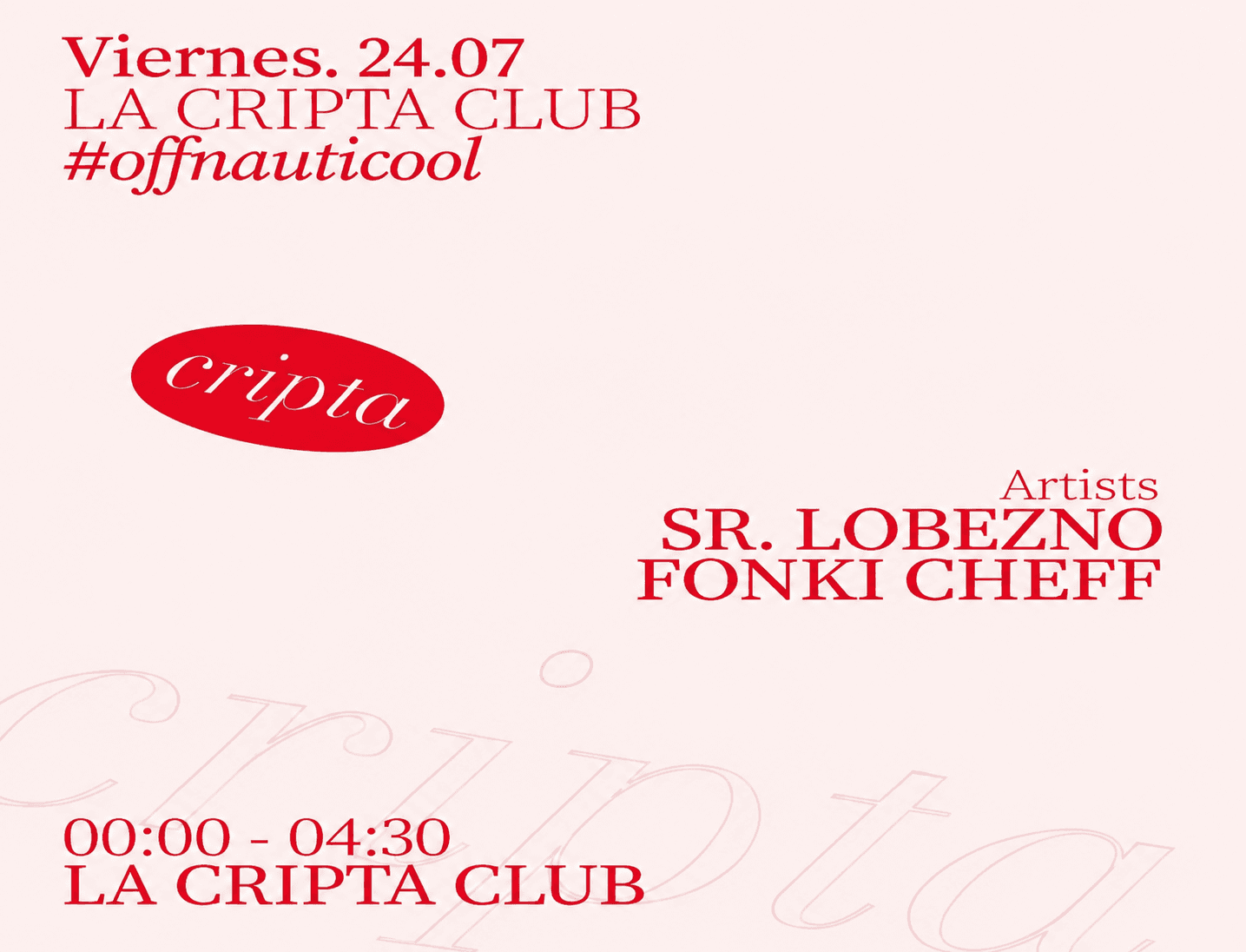 Off Nauticool: Sr. Lobezno + Fonki Cheff