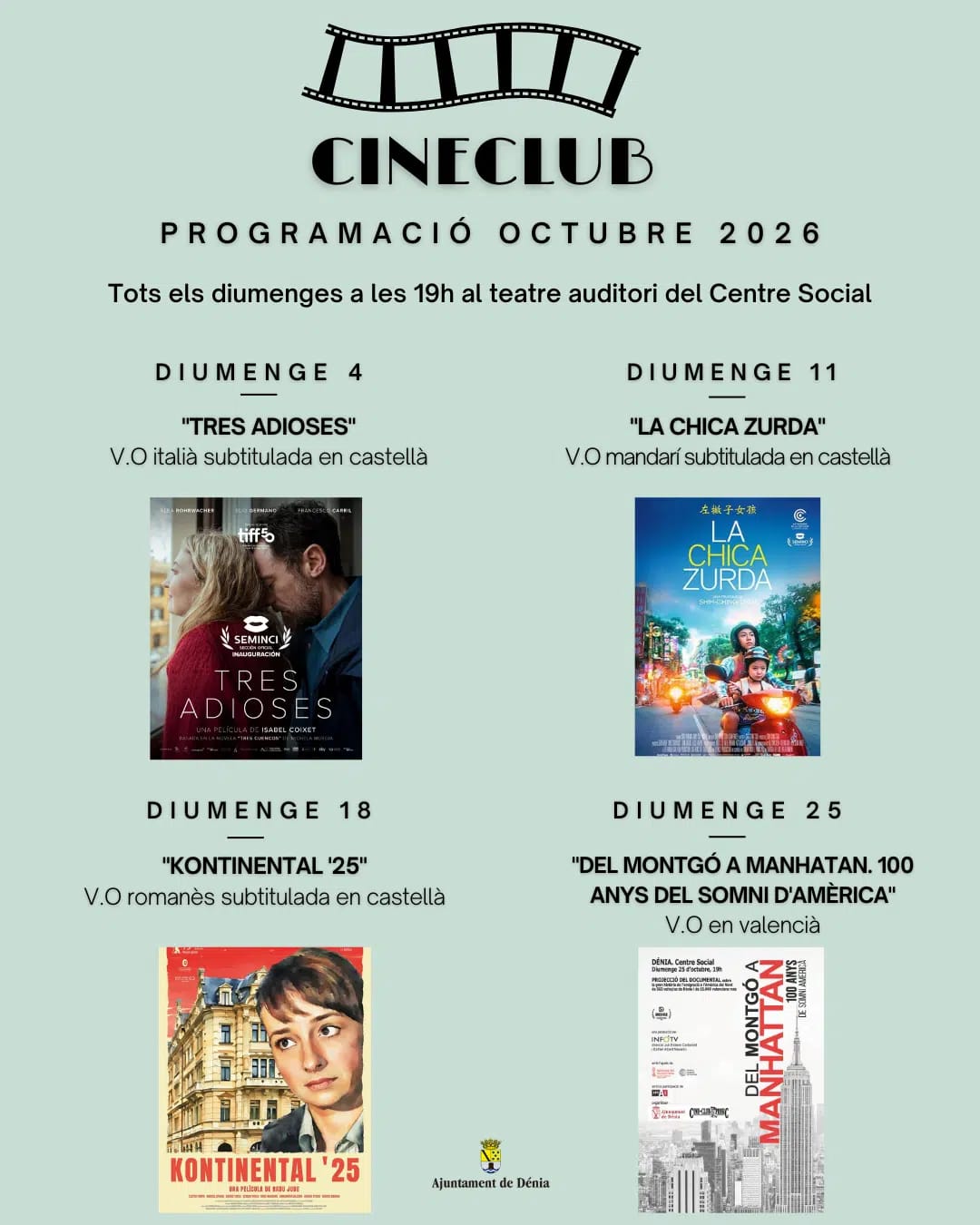 Cineclub: Tres adioses