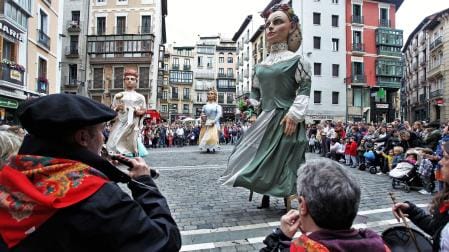 Gigantes en el Casco Viejo de Pamplona