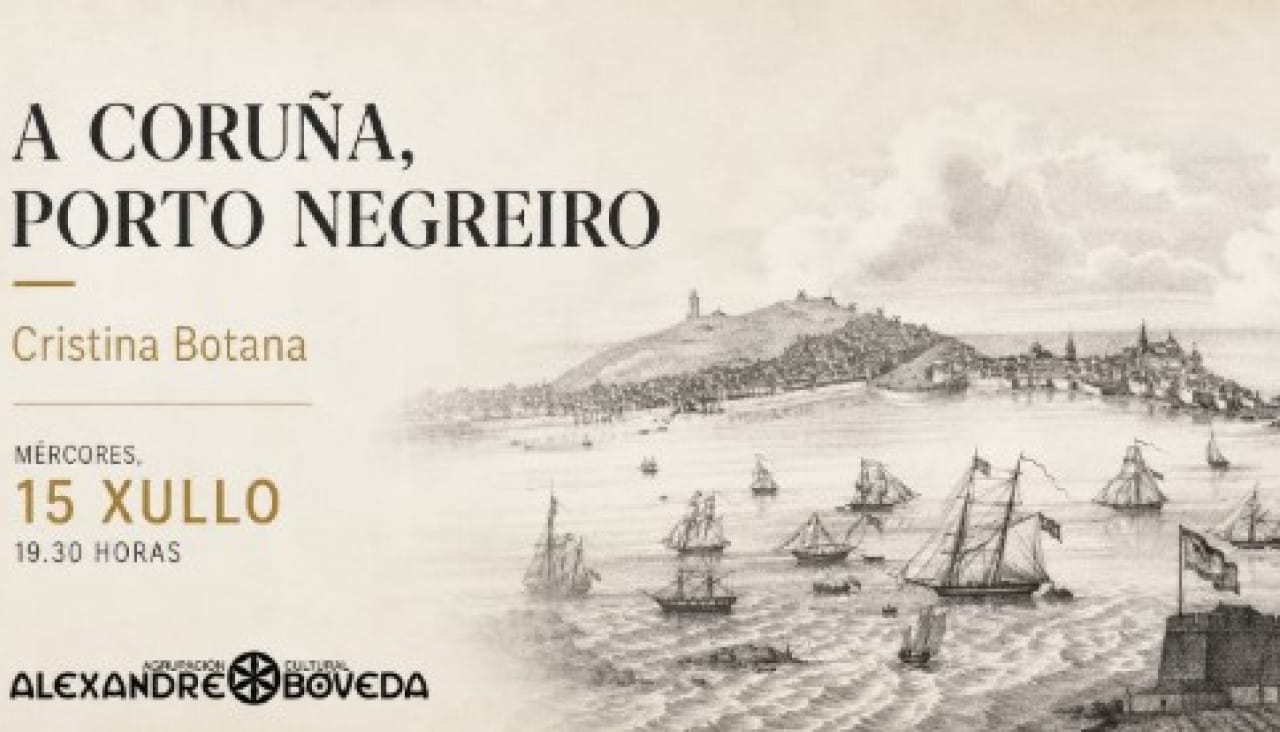 Conferencia 'A Coruña, porto negreiro' a cargo de Cristina Botana