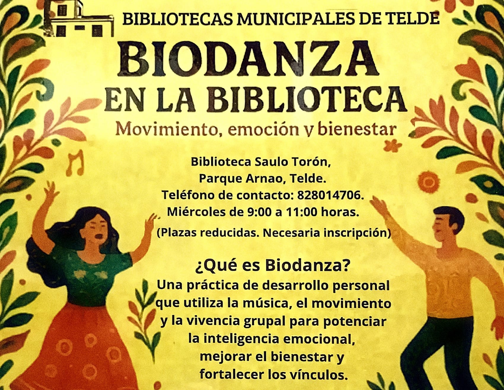 Música y danza en la Biblioteca Saulo Torón