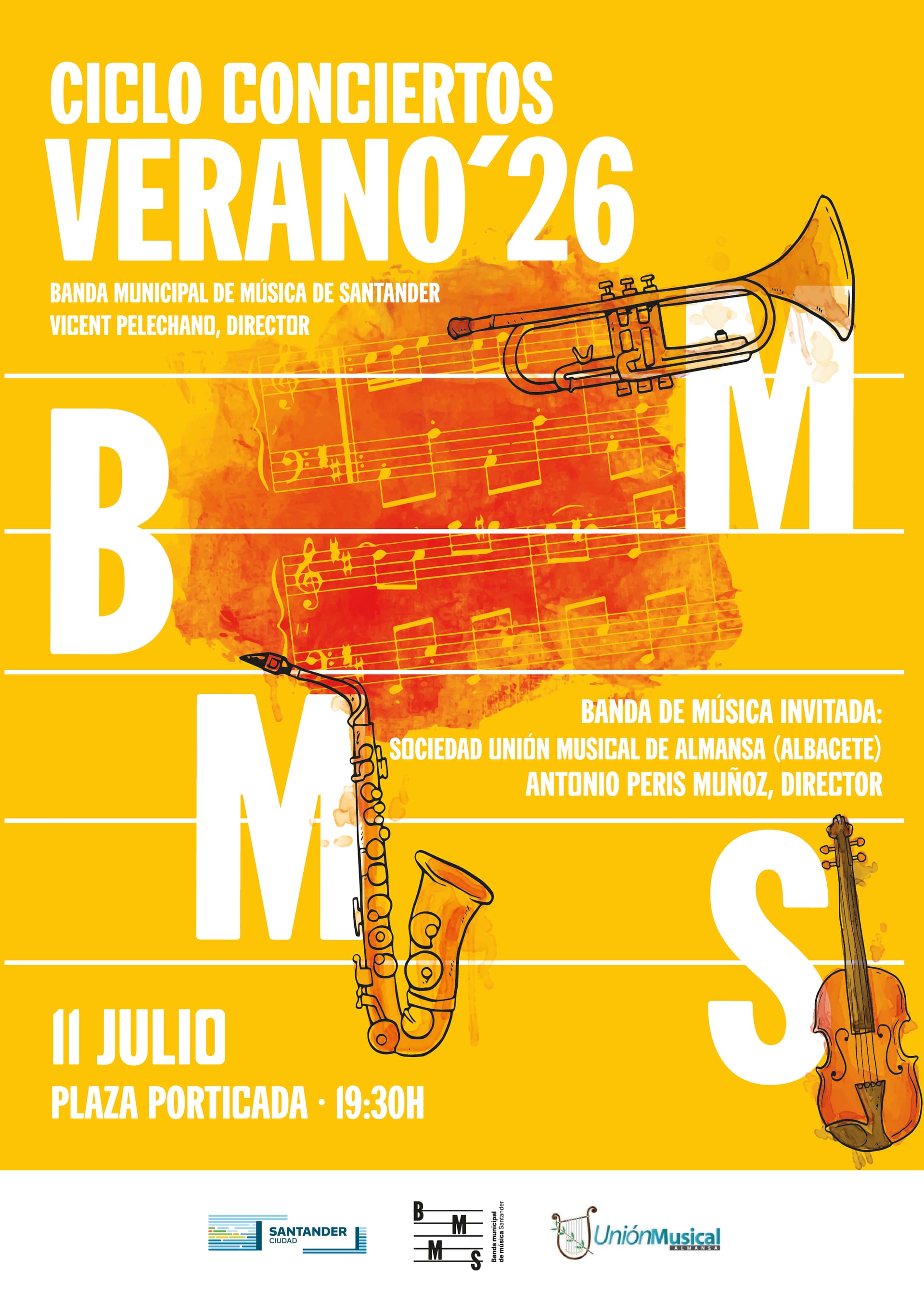 Concierto de la Banda Municipal de Santander en el Ciclo de Conciertos Verano 26