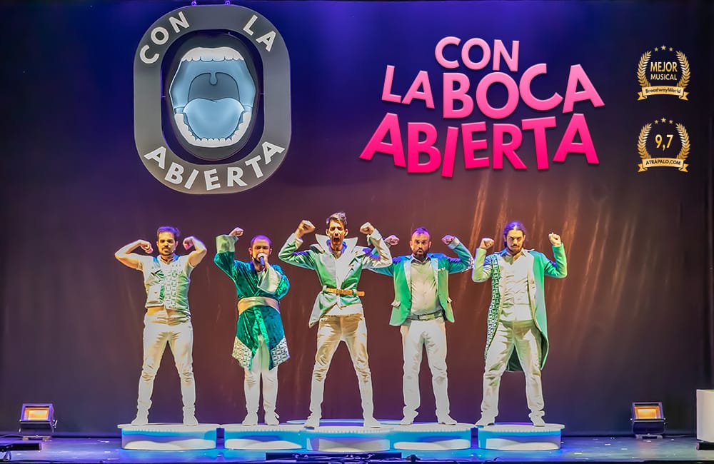 Con la boca abierta