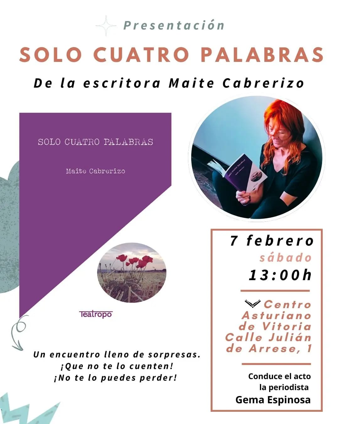 Presentación libro 'Solo cuatro palabras'