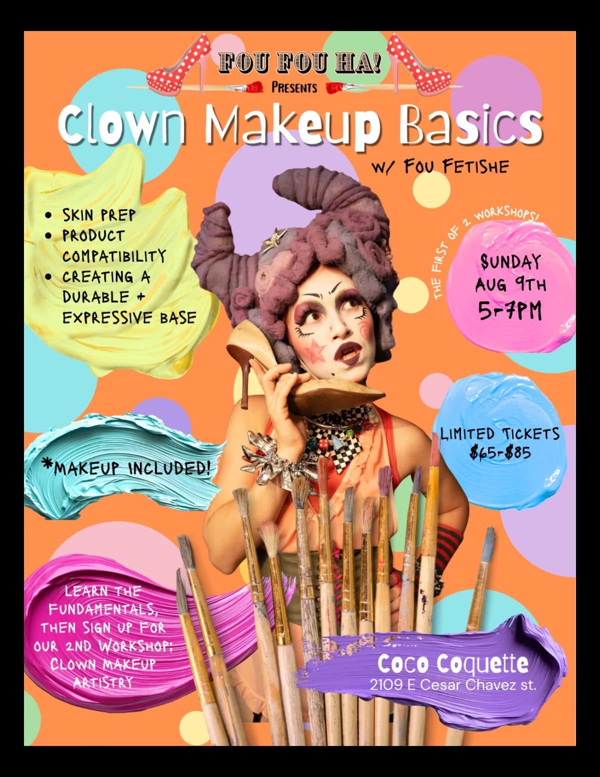 Fou Fou Ha! Presents: Clown Makeup Basics Workshop