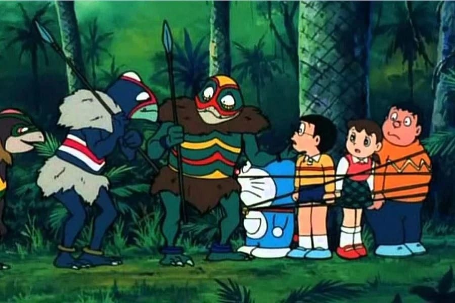 Doraemon eta zaldun mozorrodunak