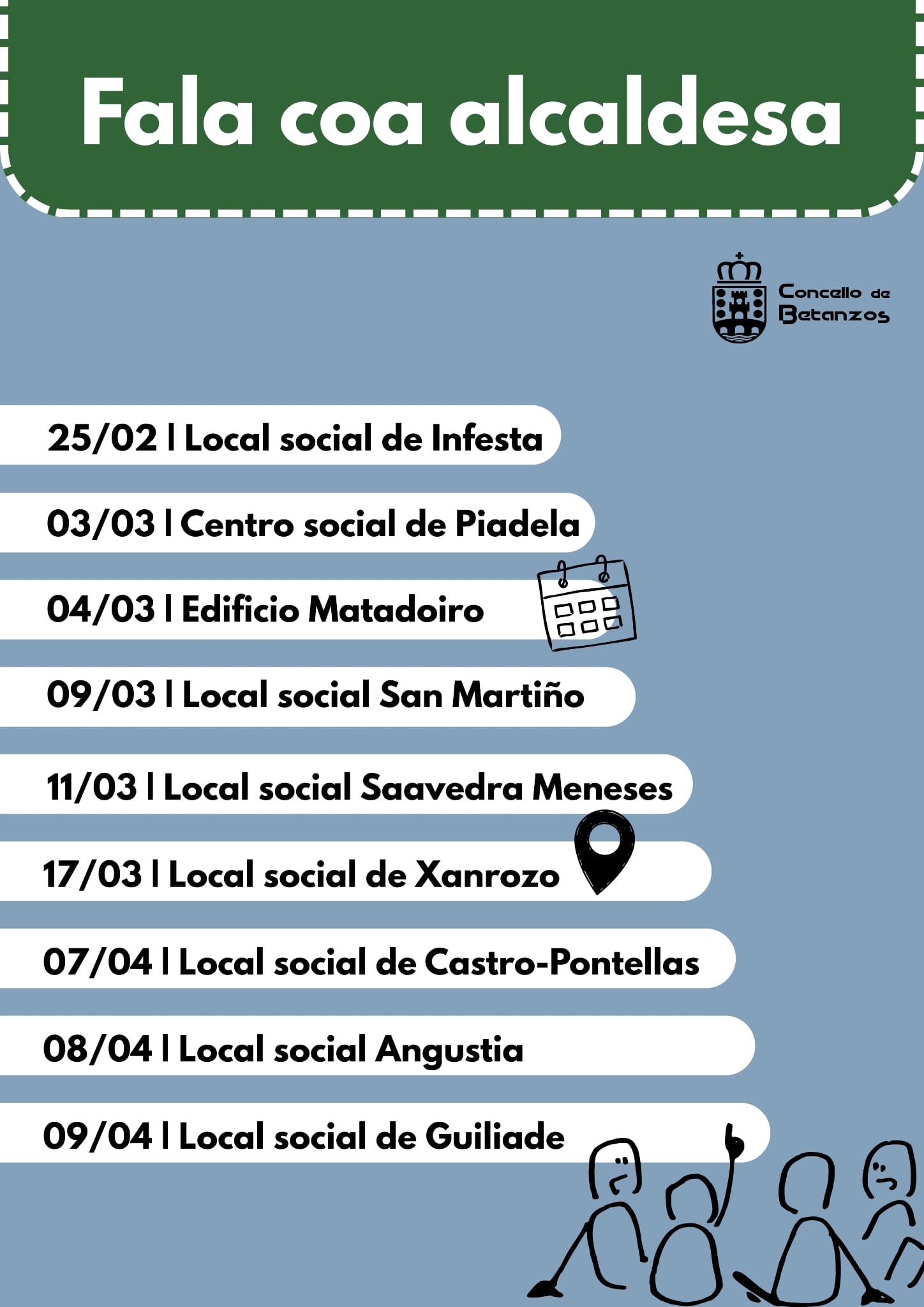 Fala coa alcaldesa en Piadela