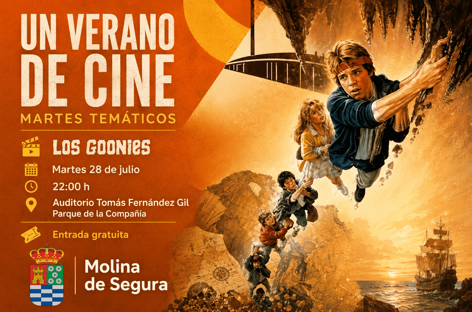 Un verano de Cine. Martes temáticos. Los Goonies
