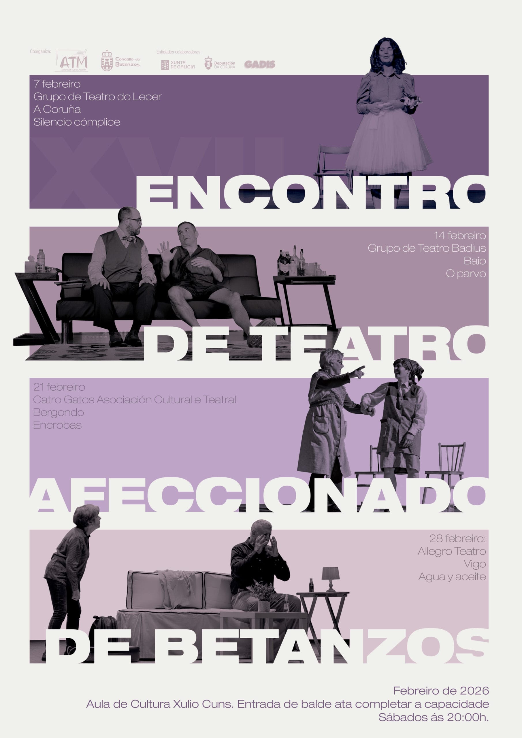 Representación de la obra 'Agua y aceite'