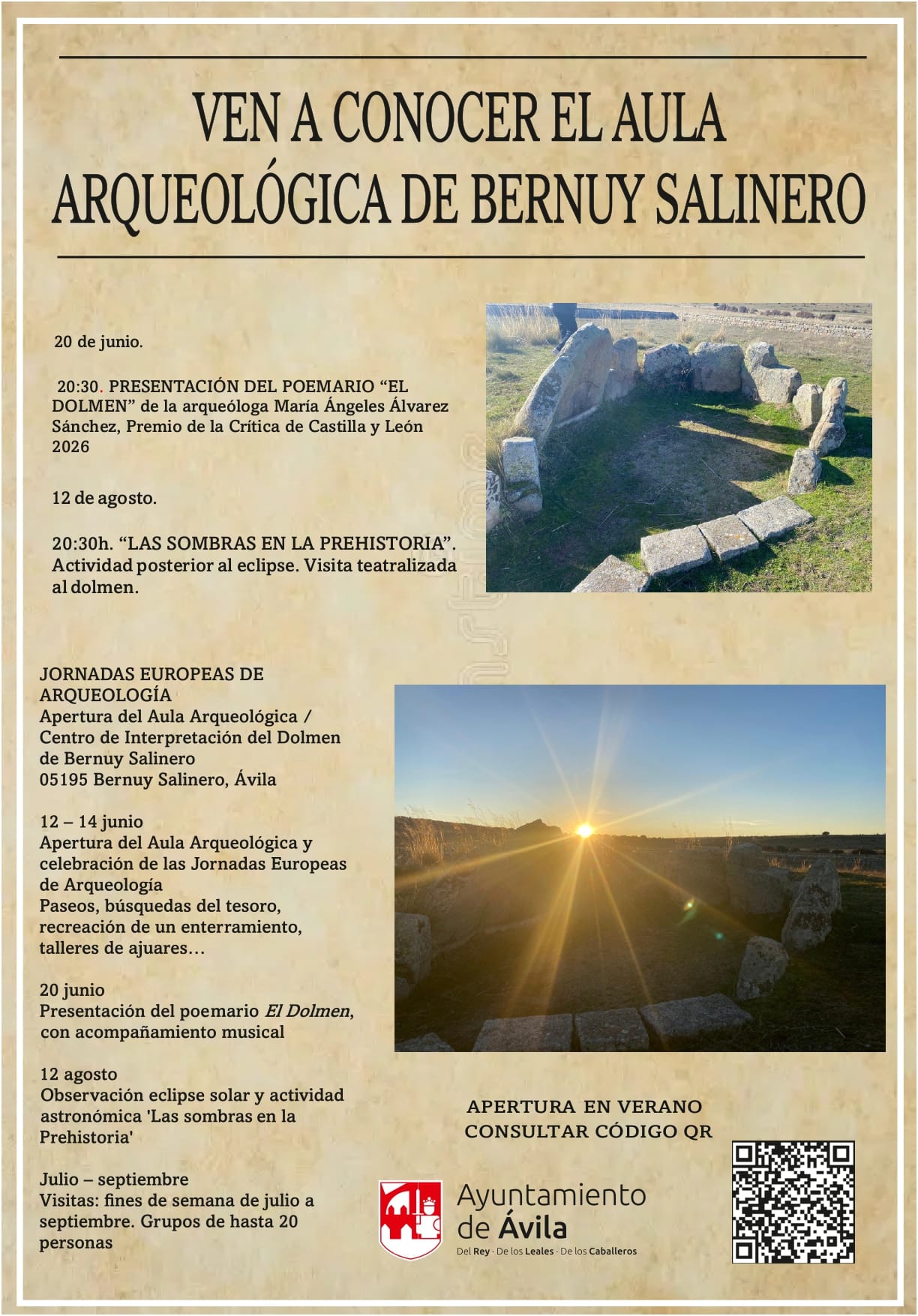 Observación eclipse solar y visita teatralizada Las sombras de la Prehistoria