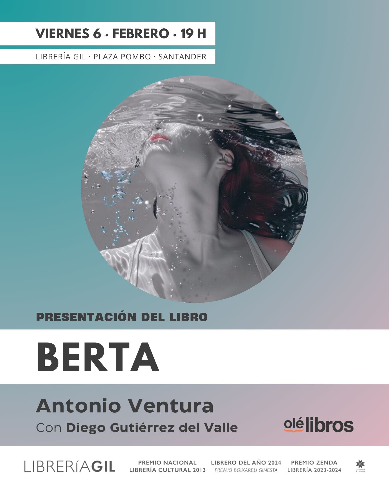 Presentación del libro 'Berta', de Antonio Ventura