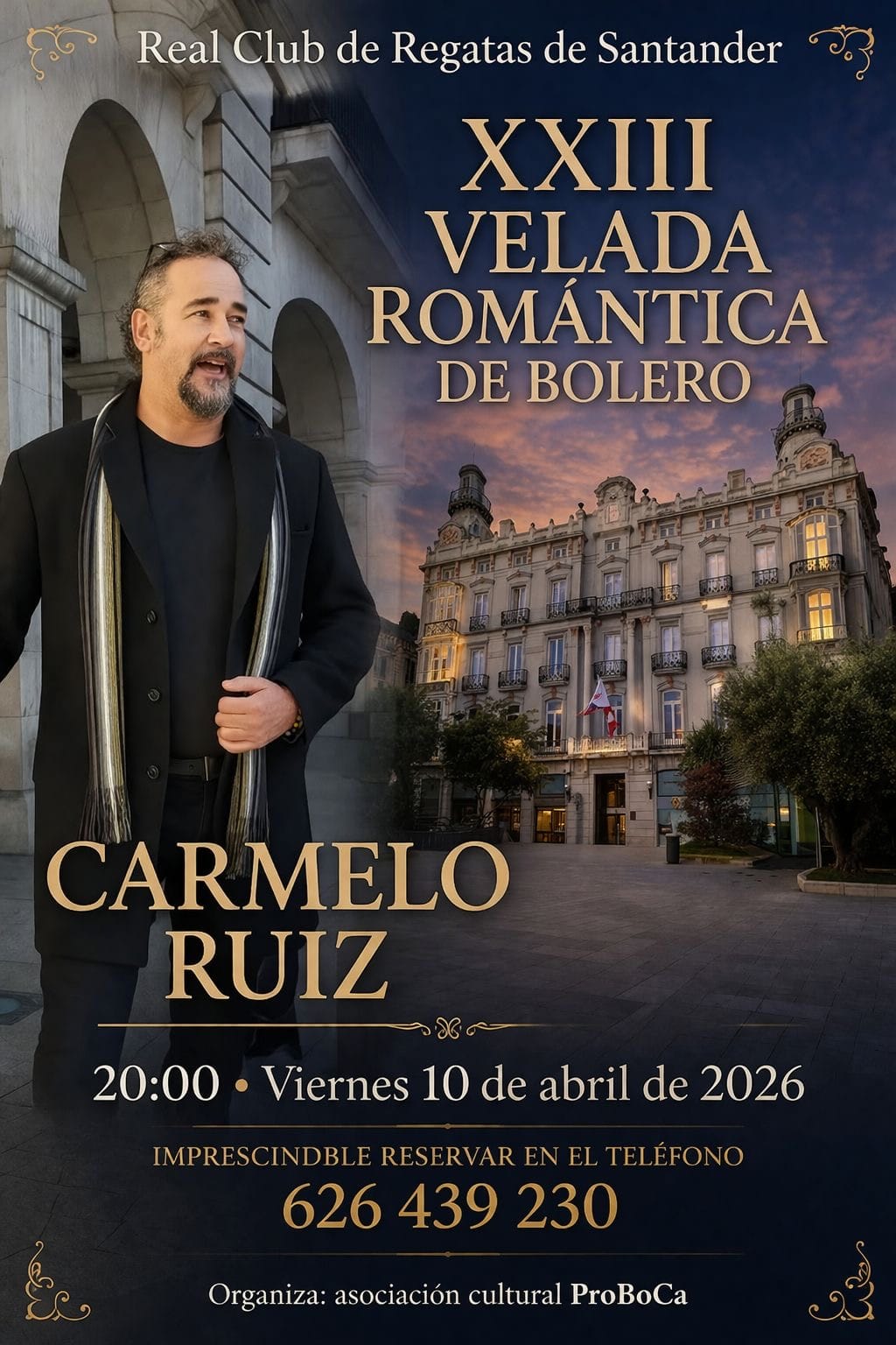 Velada Romántica de Bolero con Carmelo Ruiz