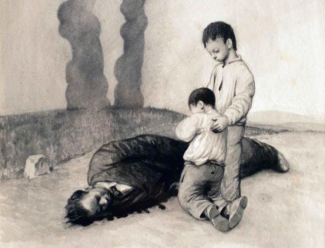 Encontro co cadro 'A derradeira leición do mestre'