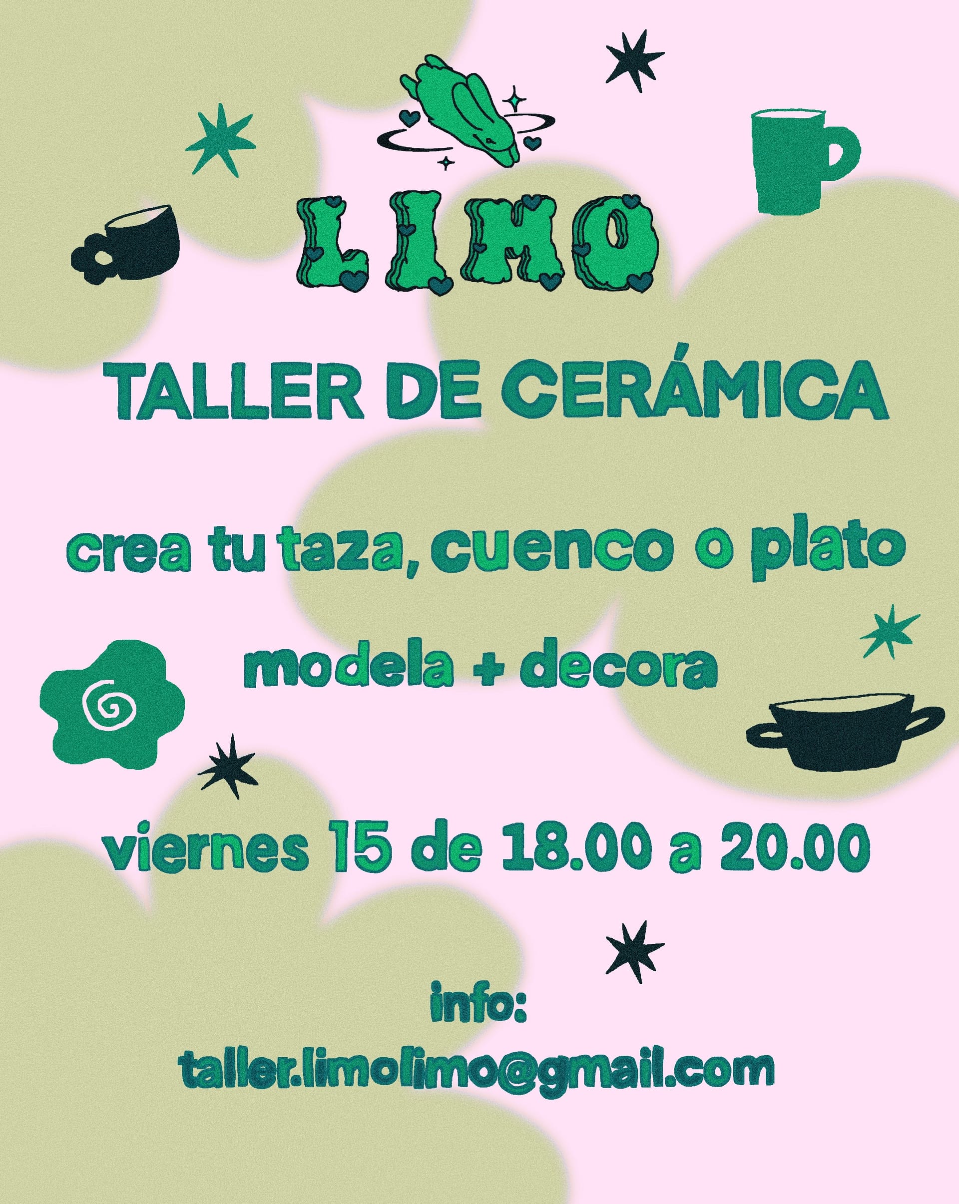 Taller de cerámica: crea tu taza, cuenco o plato