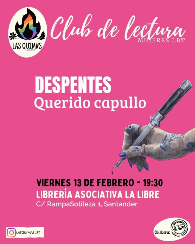 Club de lectura para mujeres LBT: 'Querido Capullo', de Virginie Despentes