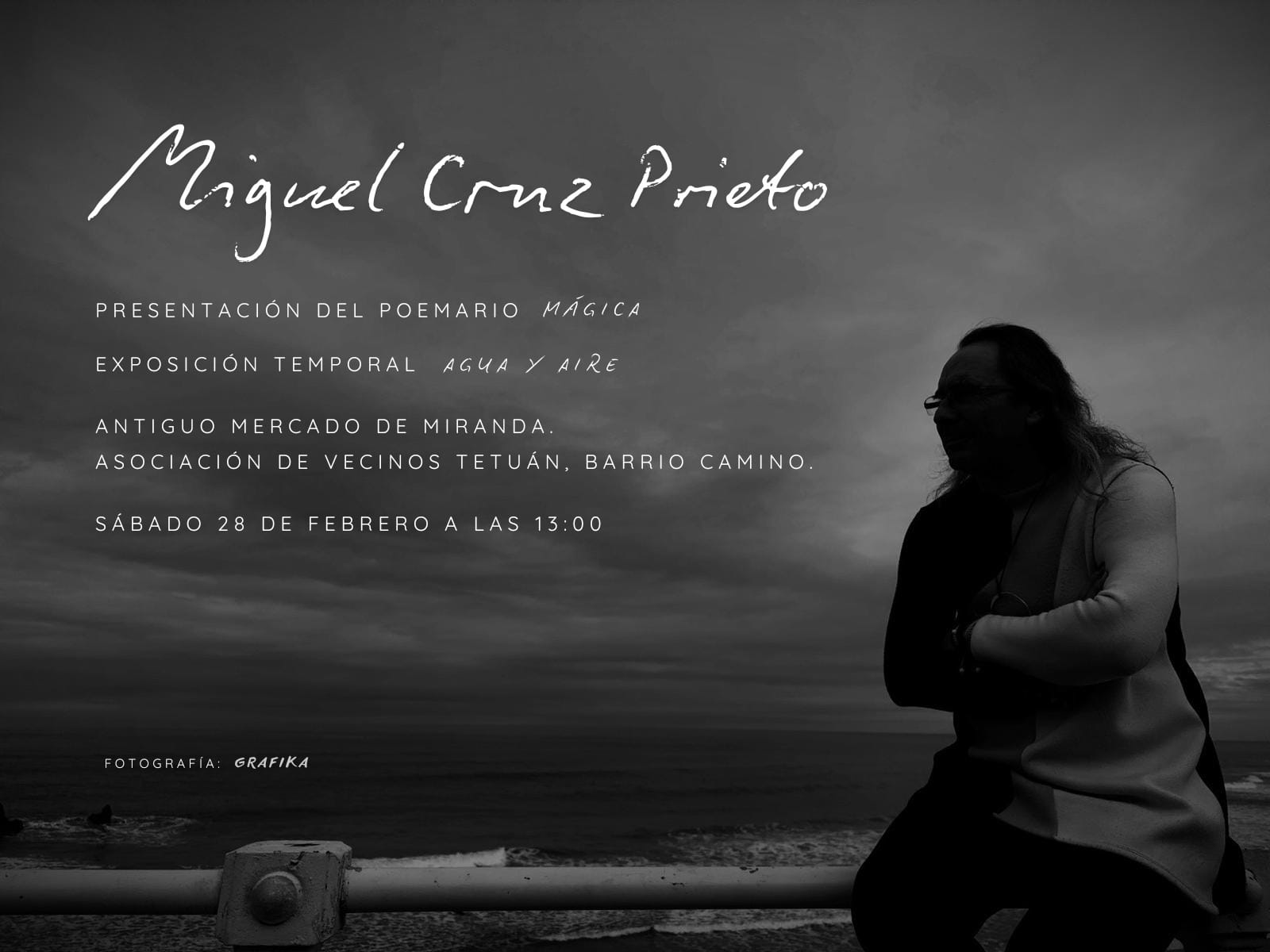 Miguel Cruz Prieto presenta su último poemario 'Mágica'