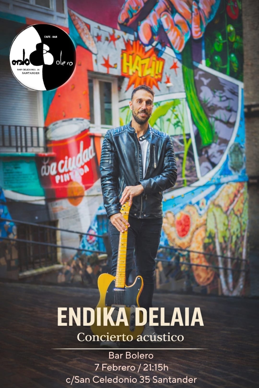 Endika Delaia en concierto acústico