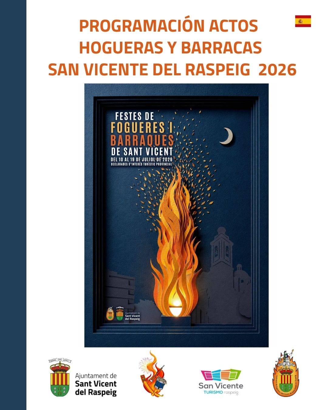 Guía de Hogueras de San Vicente 2026: tren y mascletàs