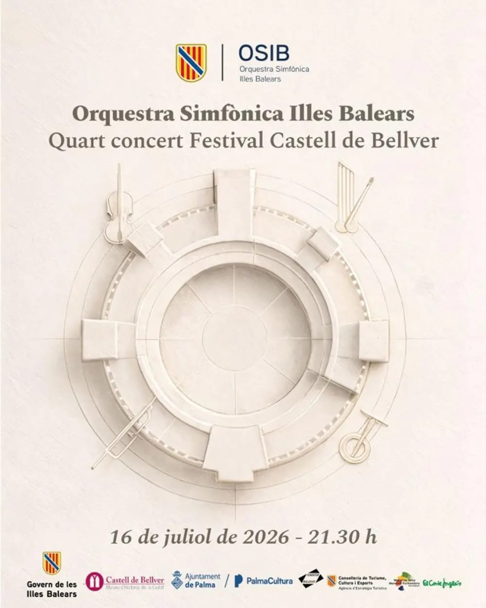 Noche sinfónica británica en el Castell de Bellver