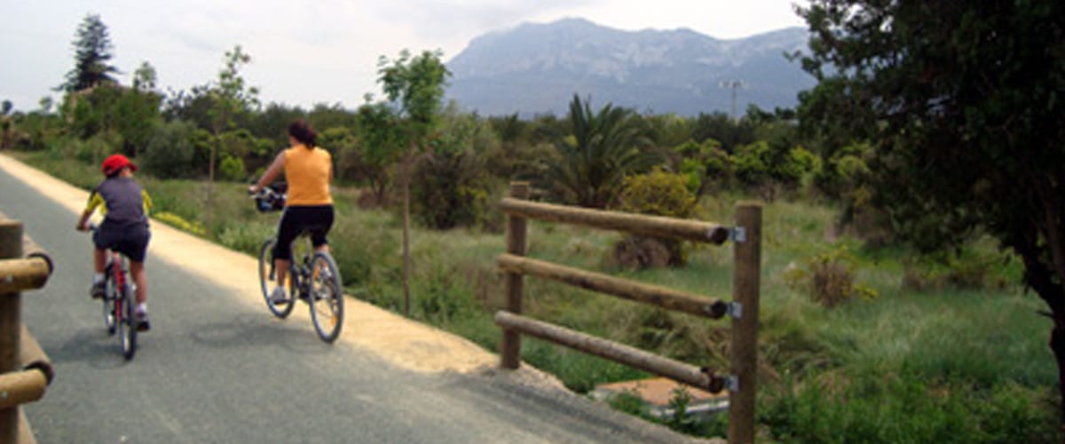 Nuevo circuito de BTT junto a la Vía Verde de Dénia