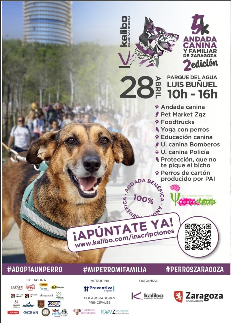 Planes con perro en Zaragoza: la Andada Canina de mayo