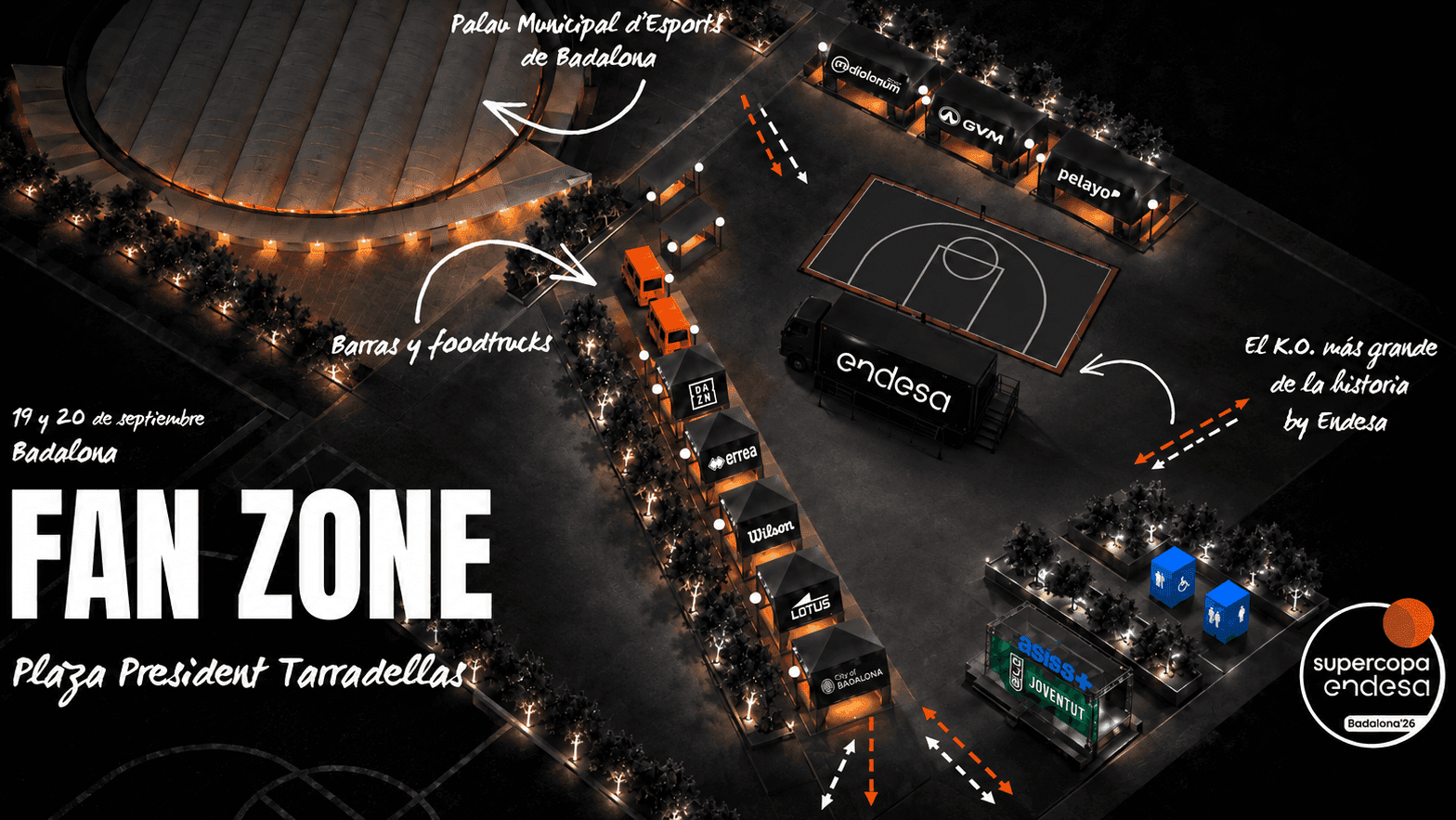 Supercopa Endesa en Badalona: partidos y Fan Zone