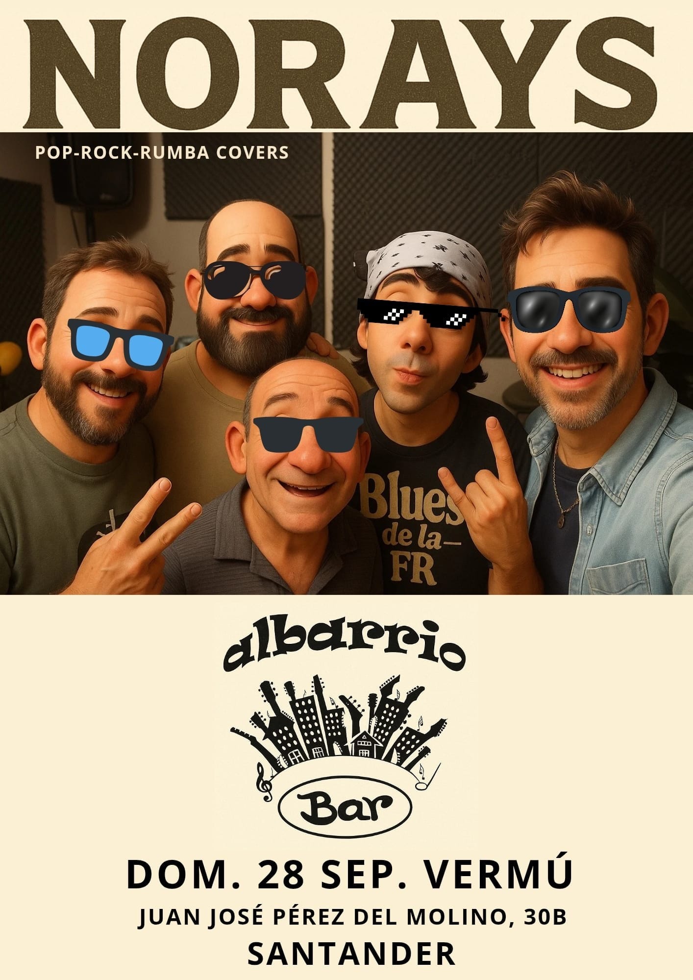 Concierto de Norays: versiones pop, rock y rumba