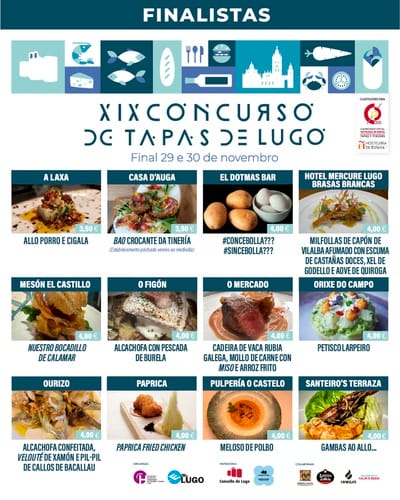 Gran Final Tapas Lugo: Conoce los 12 Mejores Locales
